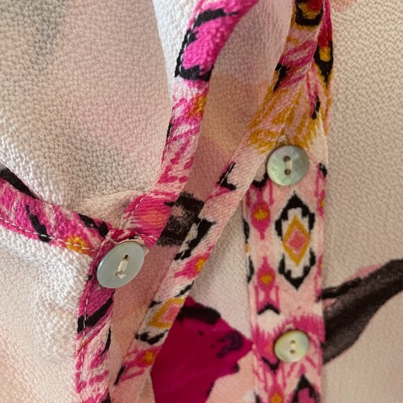 Fig and Flower Women's Pink Floral Tunic Top, Size 2X EUC - Picture 5 of 7